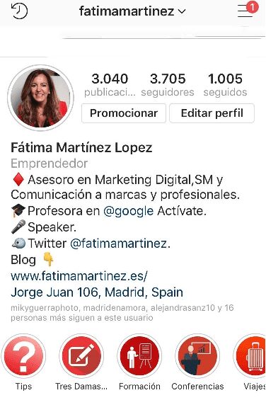 Cómo utilizar las redes sociales para crecer profesionalmente y alcanzar el éxito. 5 » Mi perfil instagram crecer profesionalmente