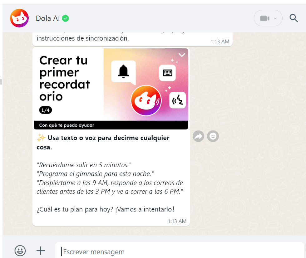 WhatsApp de Dola AI