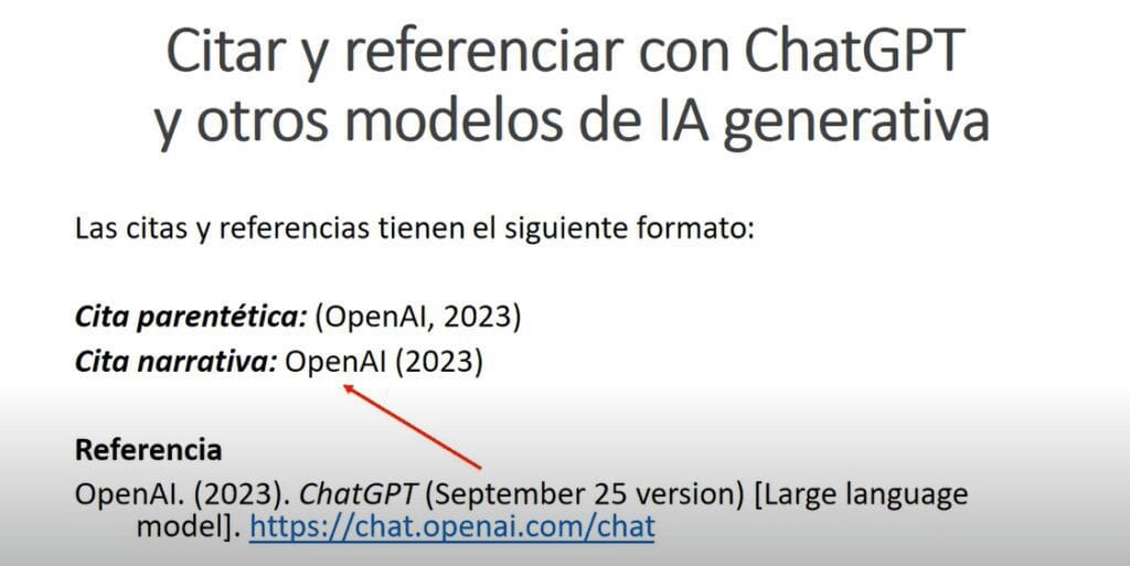 Cómo citar la inteligencia artificial