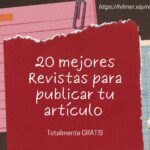 20 mejores Revistas para publicar