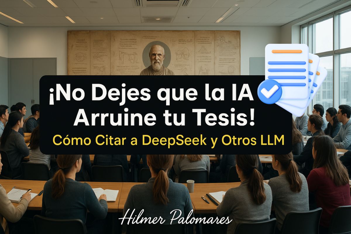 ¡No Dejes que la IA Arruine tu Tesis! Como Citar a DeepSeek y Otros LLM