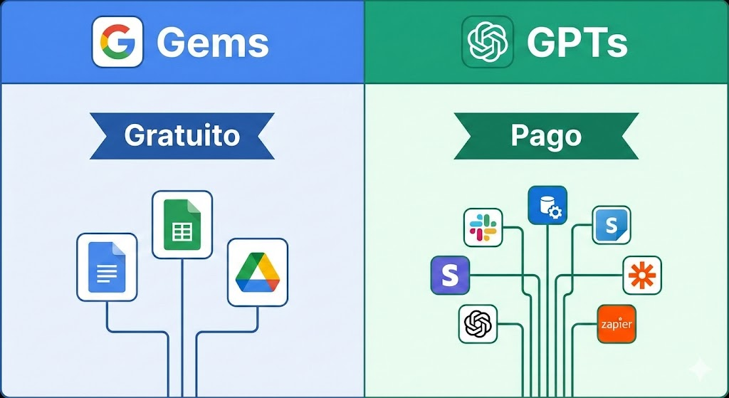 Comparación de Gems de Gemini