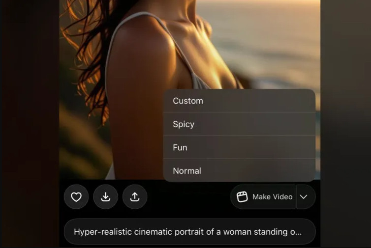 Modo Pîcante de Grok