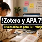 Zotero y APA 7: Los Trucos Ideales para tu Trabajo Zotero y APA