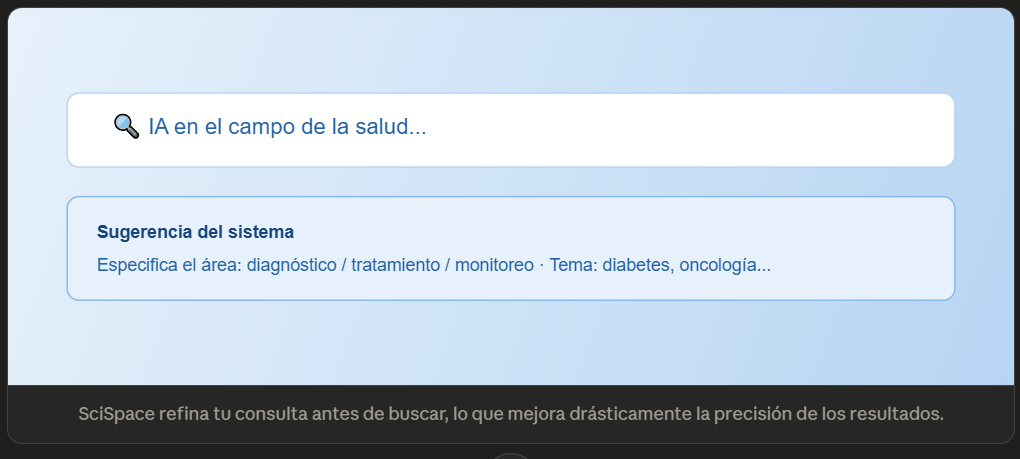 SciSpace Sugerencias